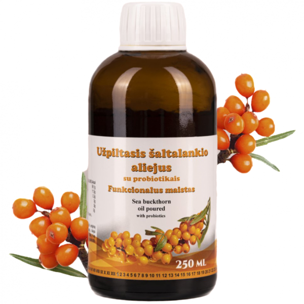 Šaltalankių aliejus su PROBIOTIKAIS, 250ml